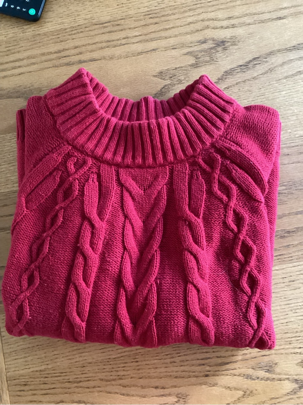 Talbots Cable Knit Sweater - Red